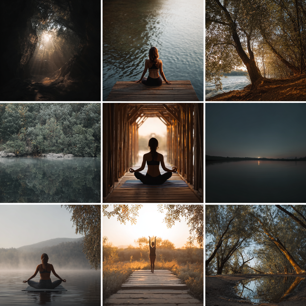 Група людей практикує йогу